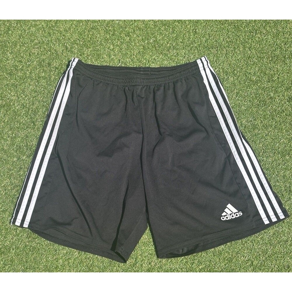 Adidas Aeroready Athletic Shorts Size Youth Teens XL Black 3 Stripe